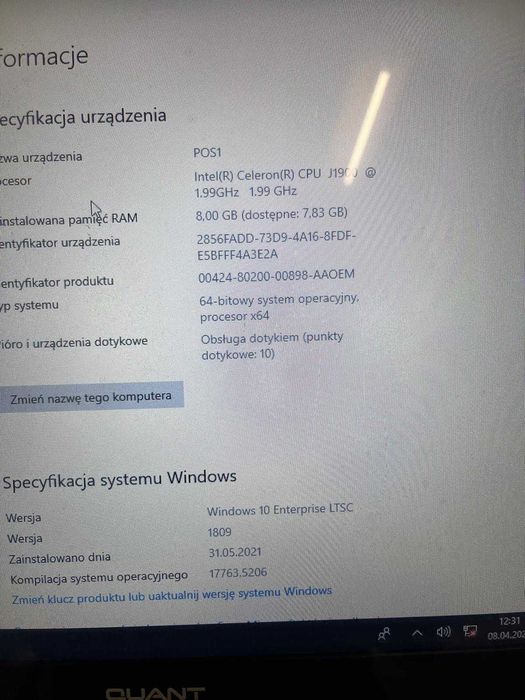 Kasa Pos dotykowa +2 szuflady