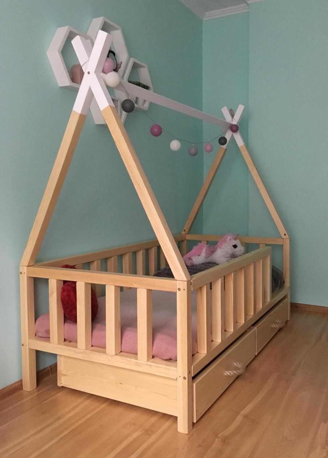 Łóżko dziecięce sosnowe tipi Staś