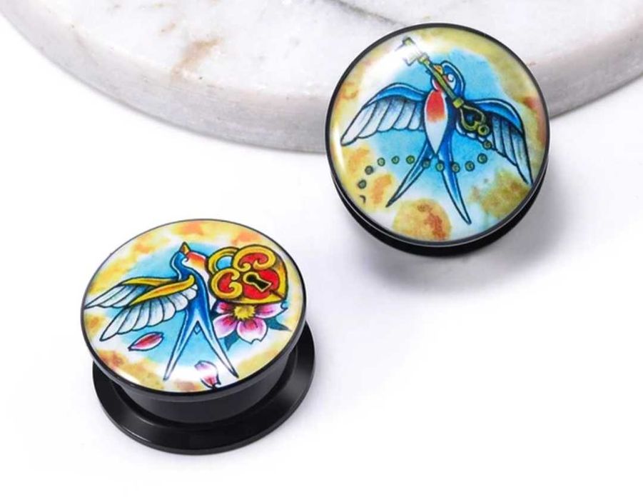 Brincos piercings plugs alargadores expanders tuneis janelas orelha