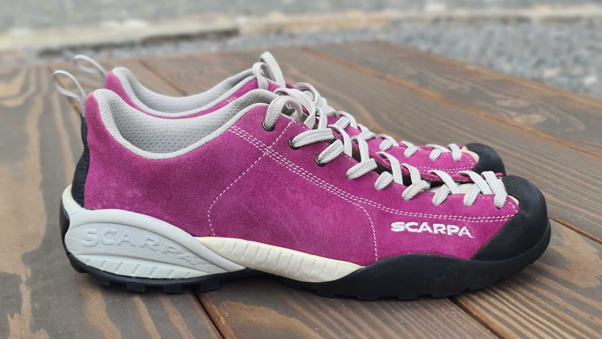 Трекинговые кроссовки для гор Scarpa Mojito / скарпа мохито фуксия