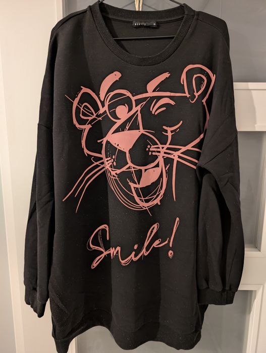 Bluza Mohito oversize Różowa Pantera, r. XL!