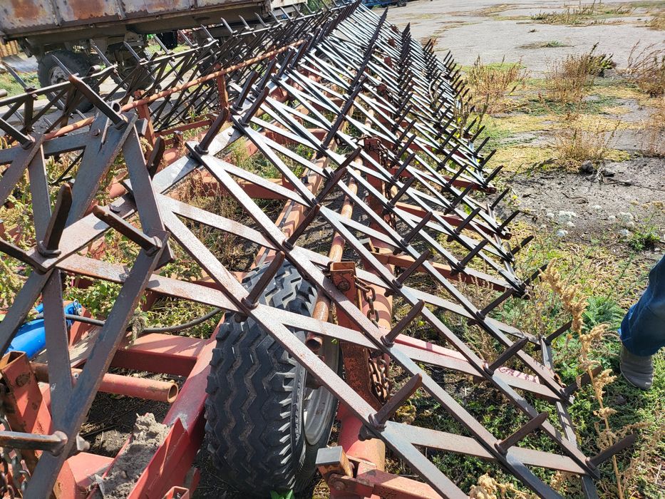 Борона гідравлічна БГ-14, ТЕХНОПОЛЬ, зчіпка зубових борін, 2016 р.в.