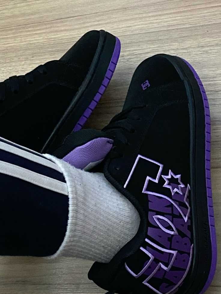 БЕЗ передплат DC Shoes Court Graffik Black Purple