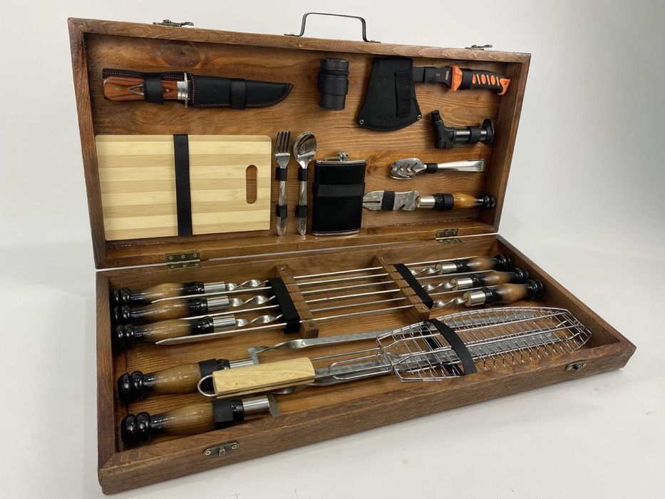 111максимальний Набір шомпурів в деревʼяному ящику