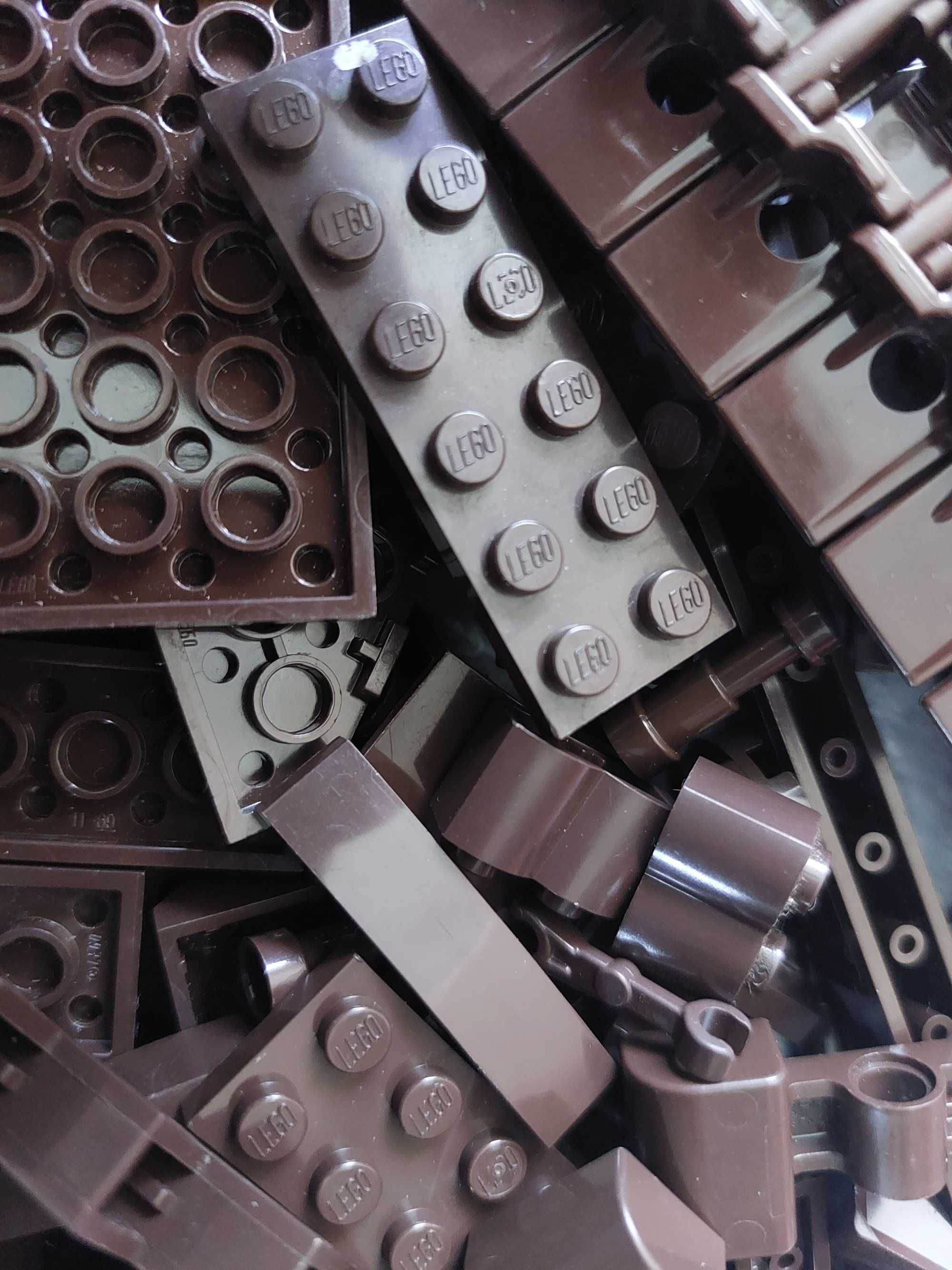 Klocki Lego Ciemny Brąz sortowane Orygonalne 370g