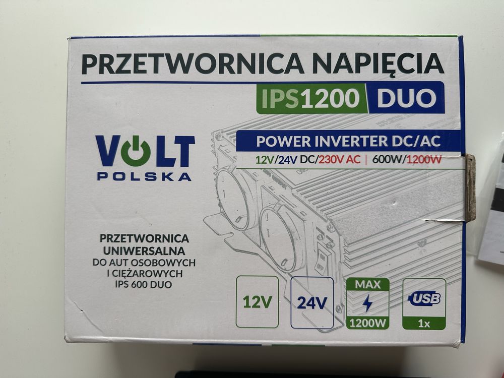 Перетворювач інвертор Volt Polska IPS 1200 Duo 12/24V