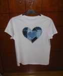 T-shirt casual para Mulher com estampa de Coração L