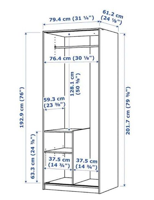 Ikea roupeiro com espelho