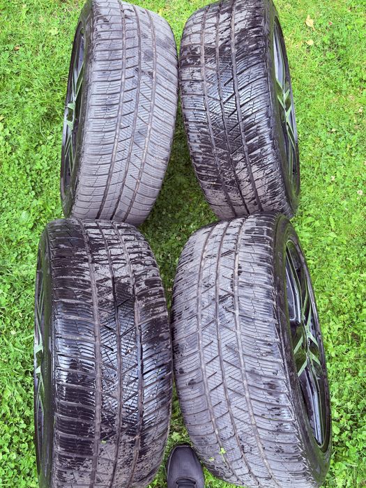 Komplet 4 kół 17 cali 5x112 plus opony 225/45/17 Barum Polaris 5 zima