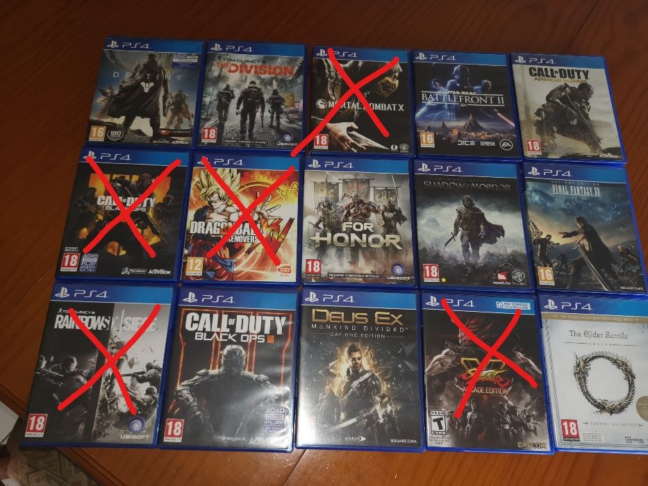 Vários Jogos ps4