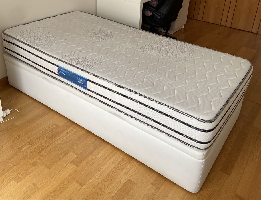 Somier com abertura lateral 195cm x 95cm, marca lusocolchao.