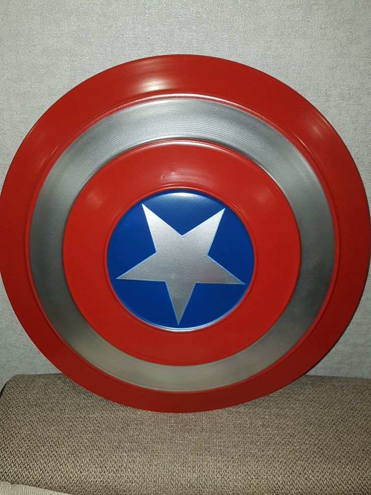 Великий металевий Щит Капітана Америки, Марвел, Діаметр 50см.