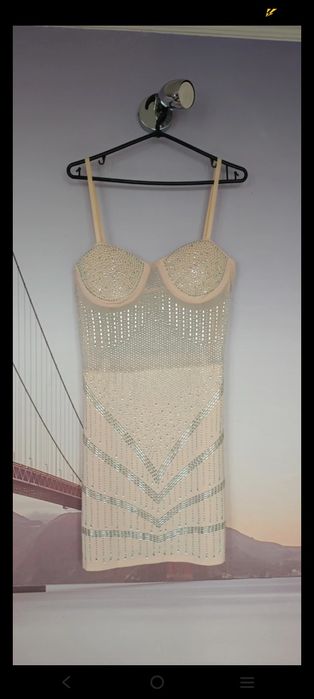 Jak nowa  błyszcząca sukienka sukieneczka kamieniem tiul r.xl/xxl 42/4