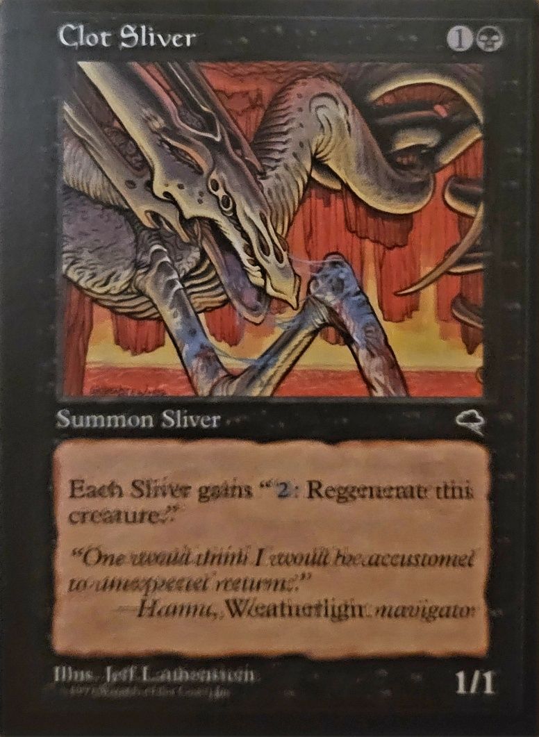 Magic the Gathering  - Clot Sliver - Tempest Edition