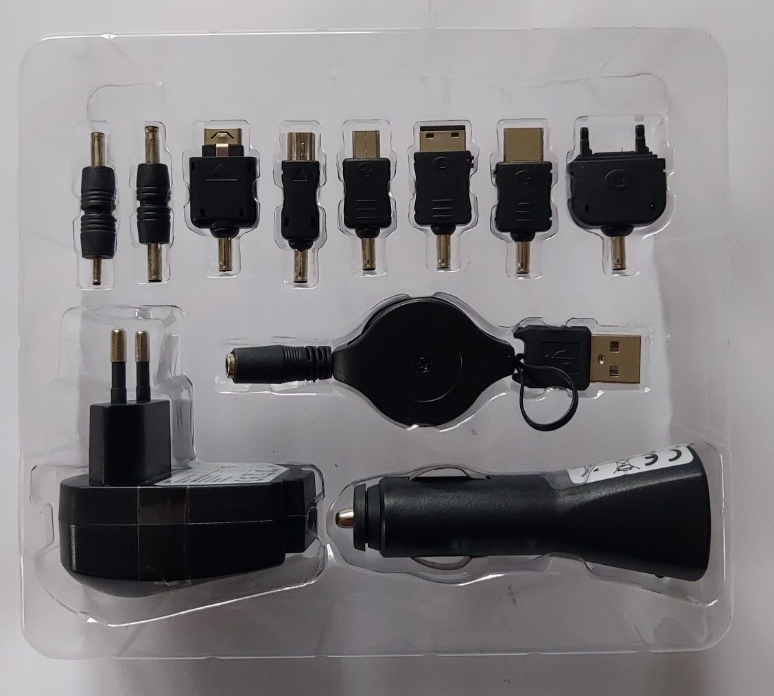 Uniwersalna ładowarka USB 10w1 sieciowa samochodowa