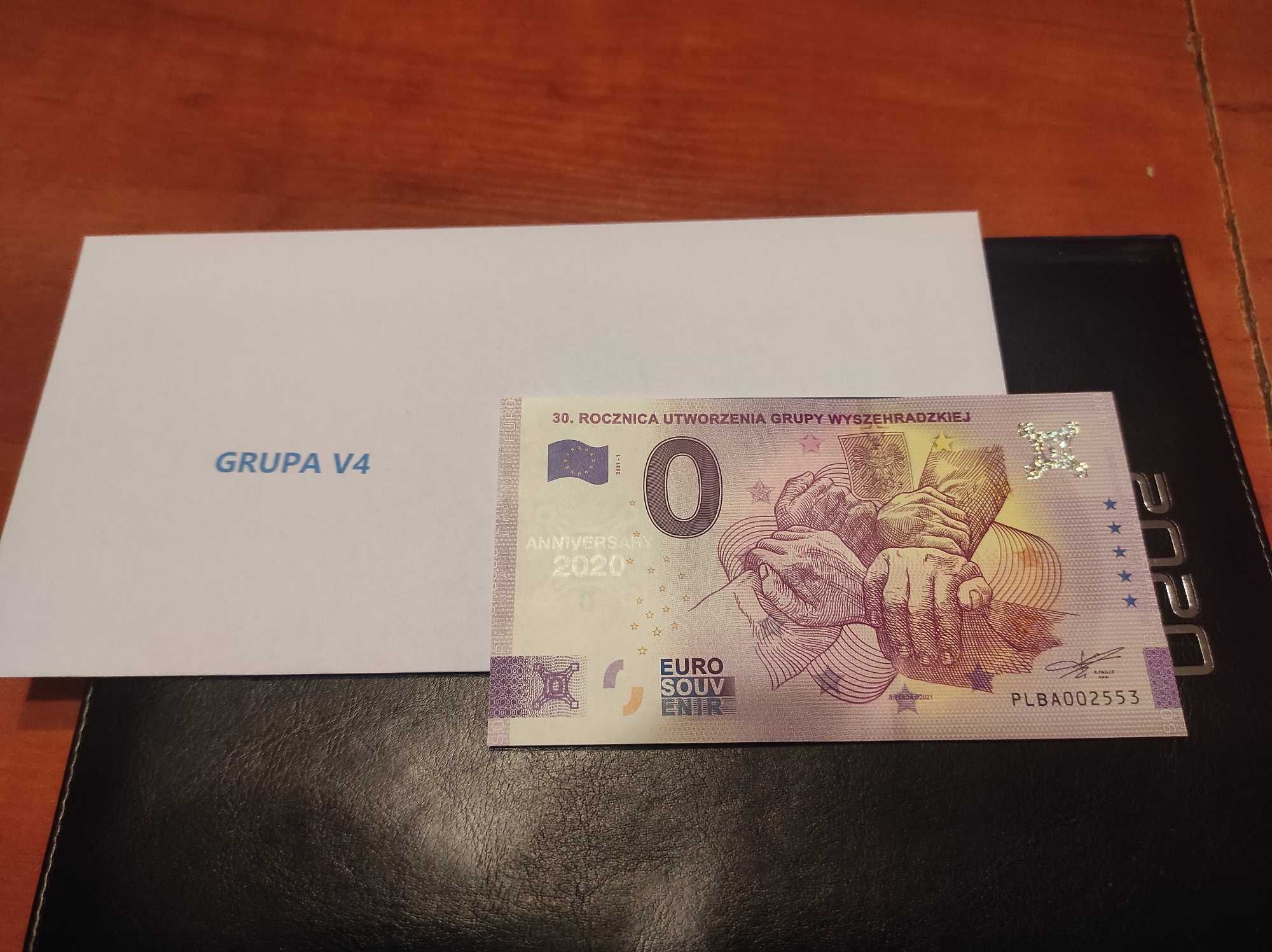 Banknot 0 euro Anniversary 30 rocznica utworzenia Grupy Wyszehradzkiej