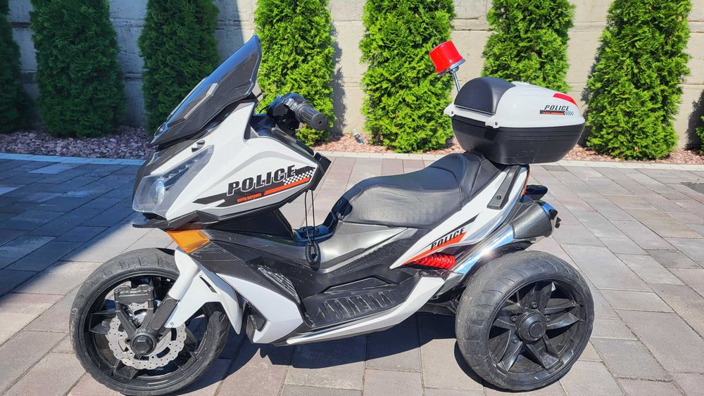 Дитячий електромотоцикл поліцейський 3 колісний Bambi M