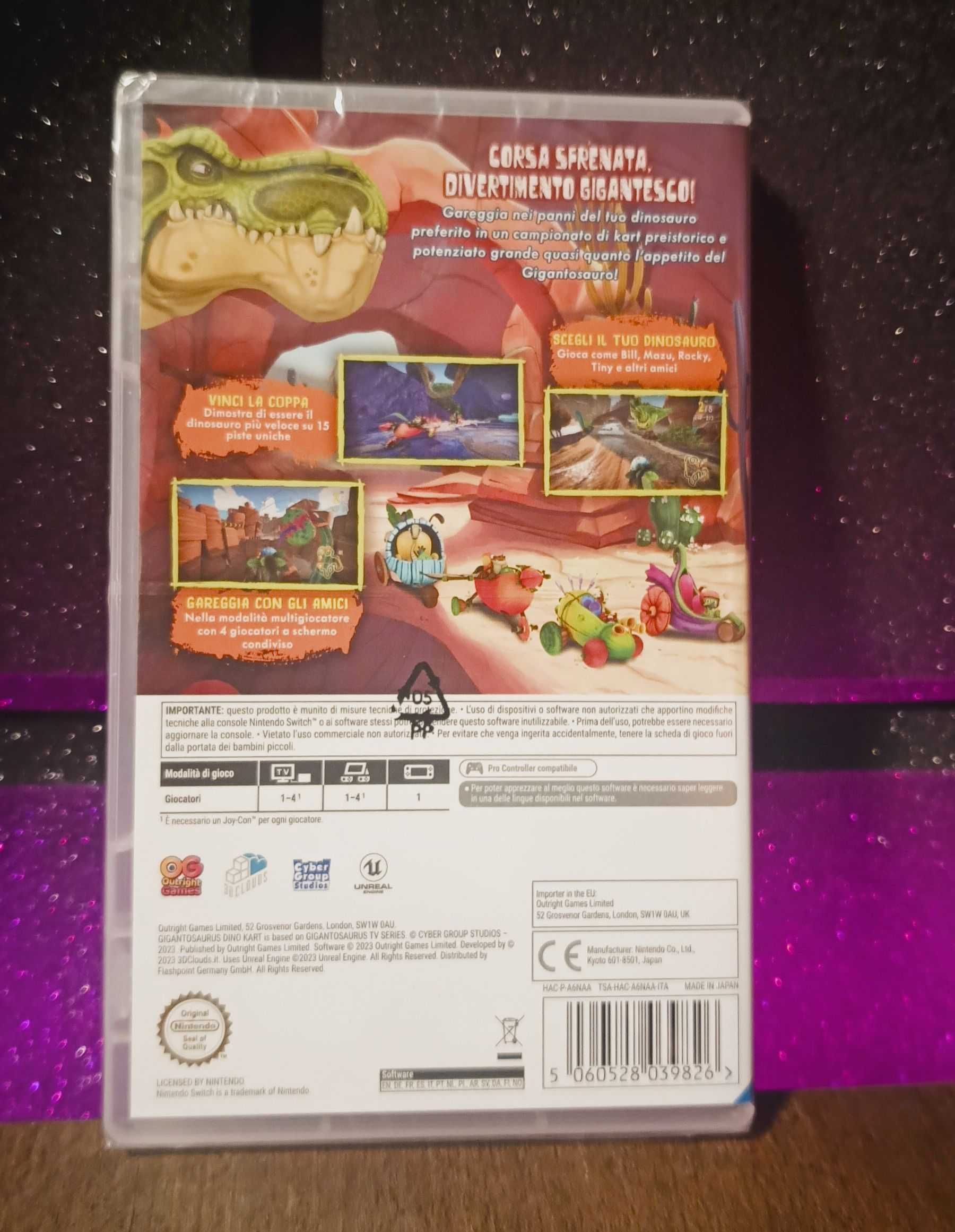 Gigantozaur: Dino Kart Nintendo Switch - wyścigi dla dzieci PL DUB