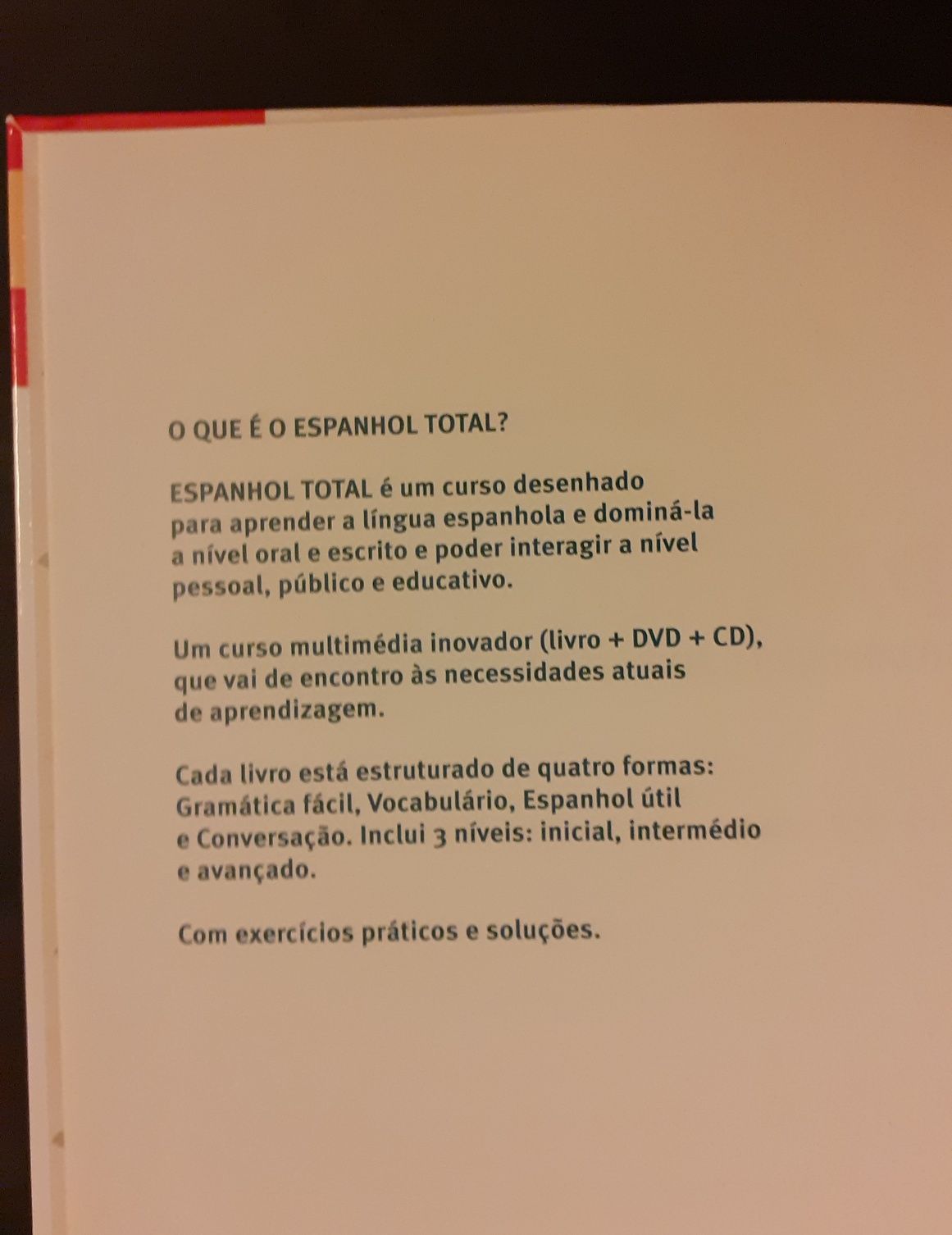 Espanhol Total - Auto Aprendizagem c/ livro, CD & DVD