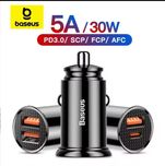 Baseus 5A/30w зарядка в авто