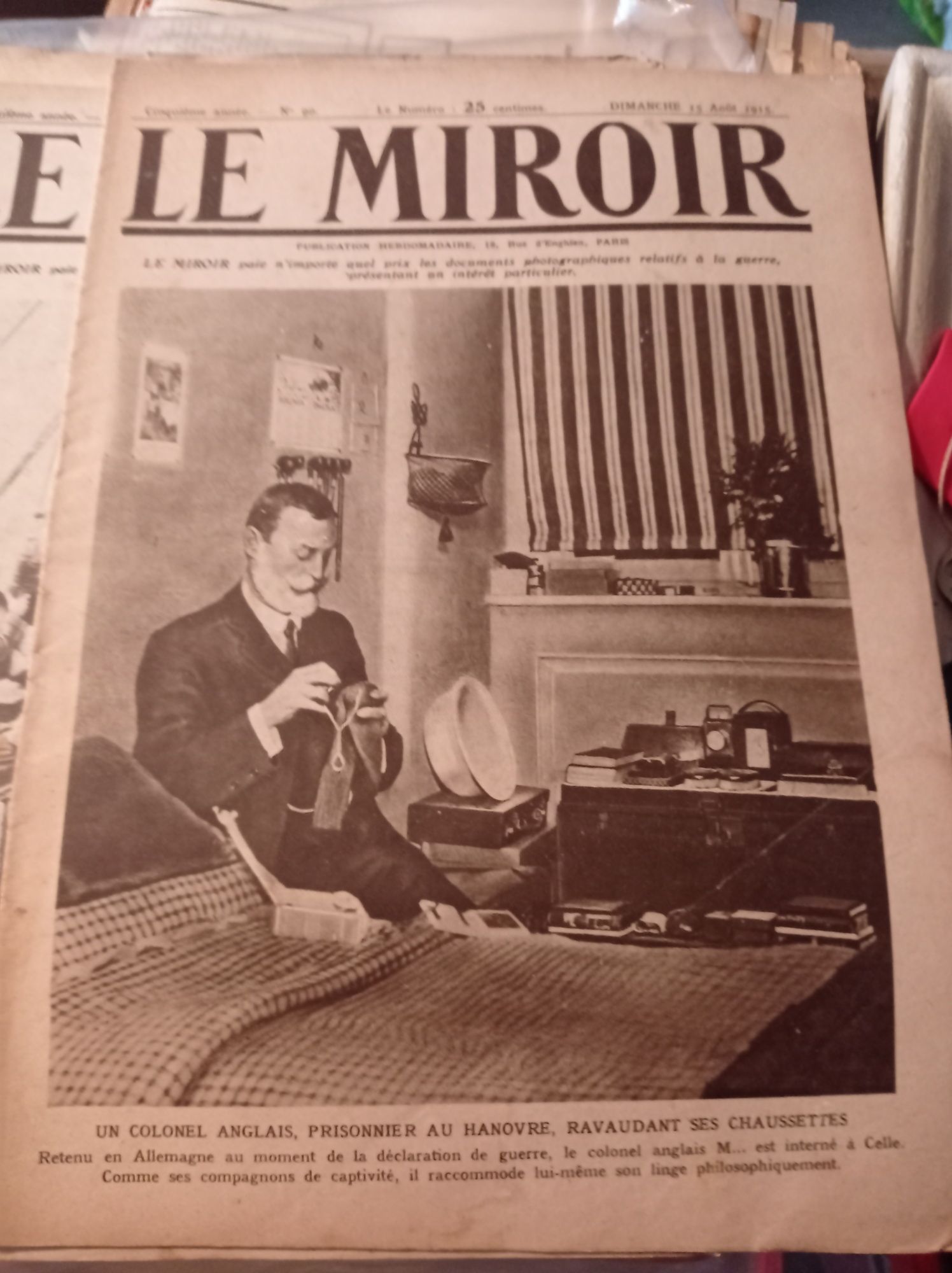 1WW lê Miroir 1916 original
