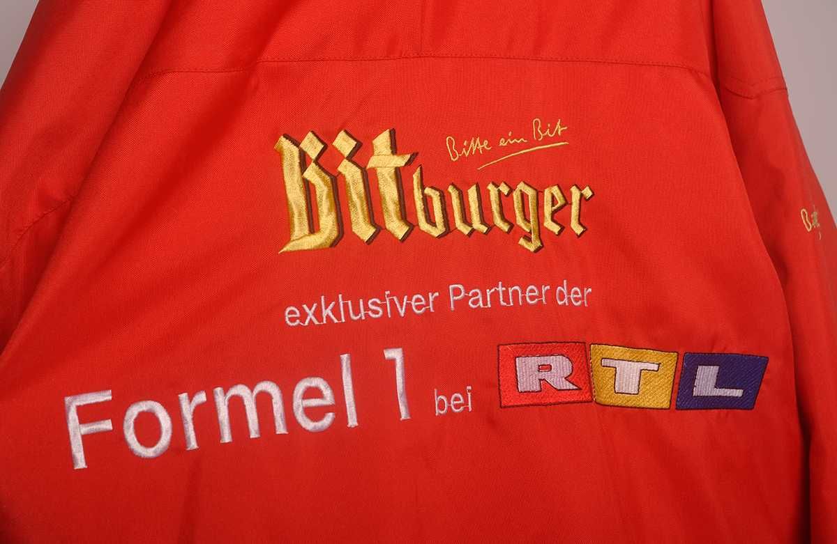 Kurtka Bitburger Formel 1 czerwono żółta