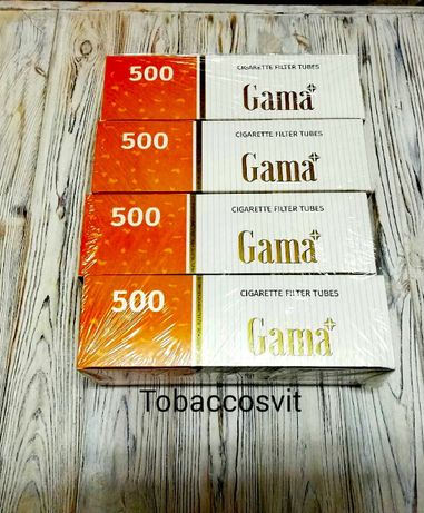 Гильзы для сигарет, гильзы для табака, сигаретные гильзы GAMA 500 4 Уп