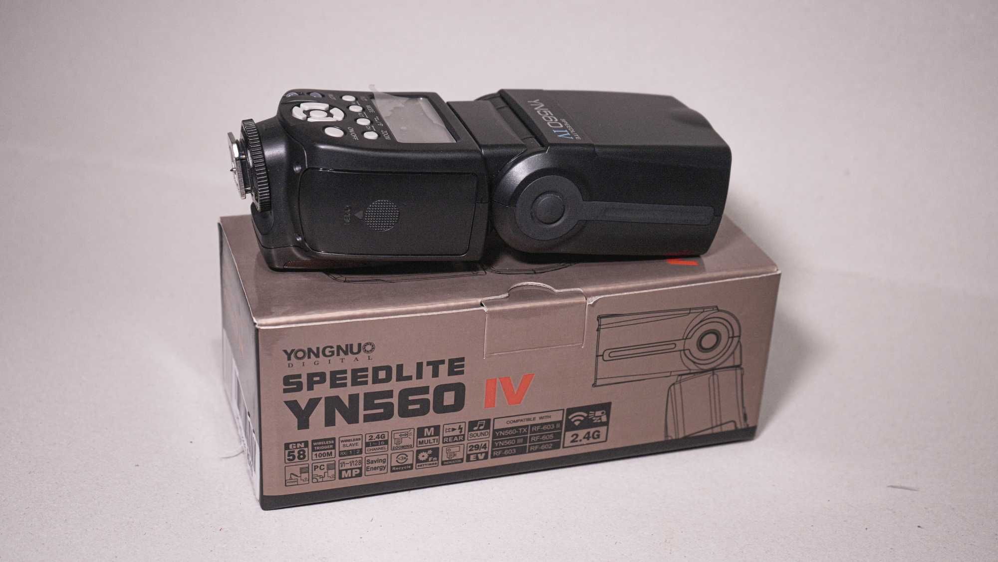 Flash Yongnuo Speedlite YN560 IV - NOVO Potência, Controle p/ sua Foto