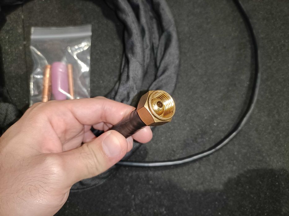 Tocha TIG WP-17 nova com botão e acessórios