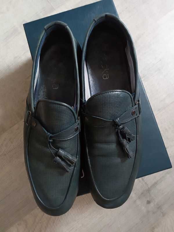 Skórzane męskie buty męskie Braska, długość wkładki 28 cm