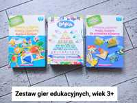 Zestaw 3 gier edukacyjnych, wiek 3+