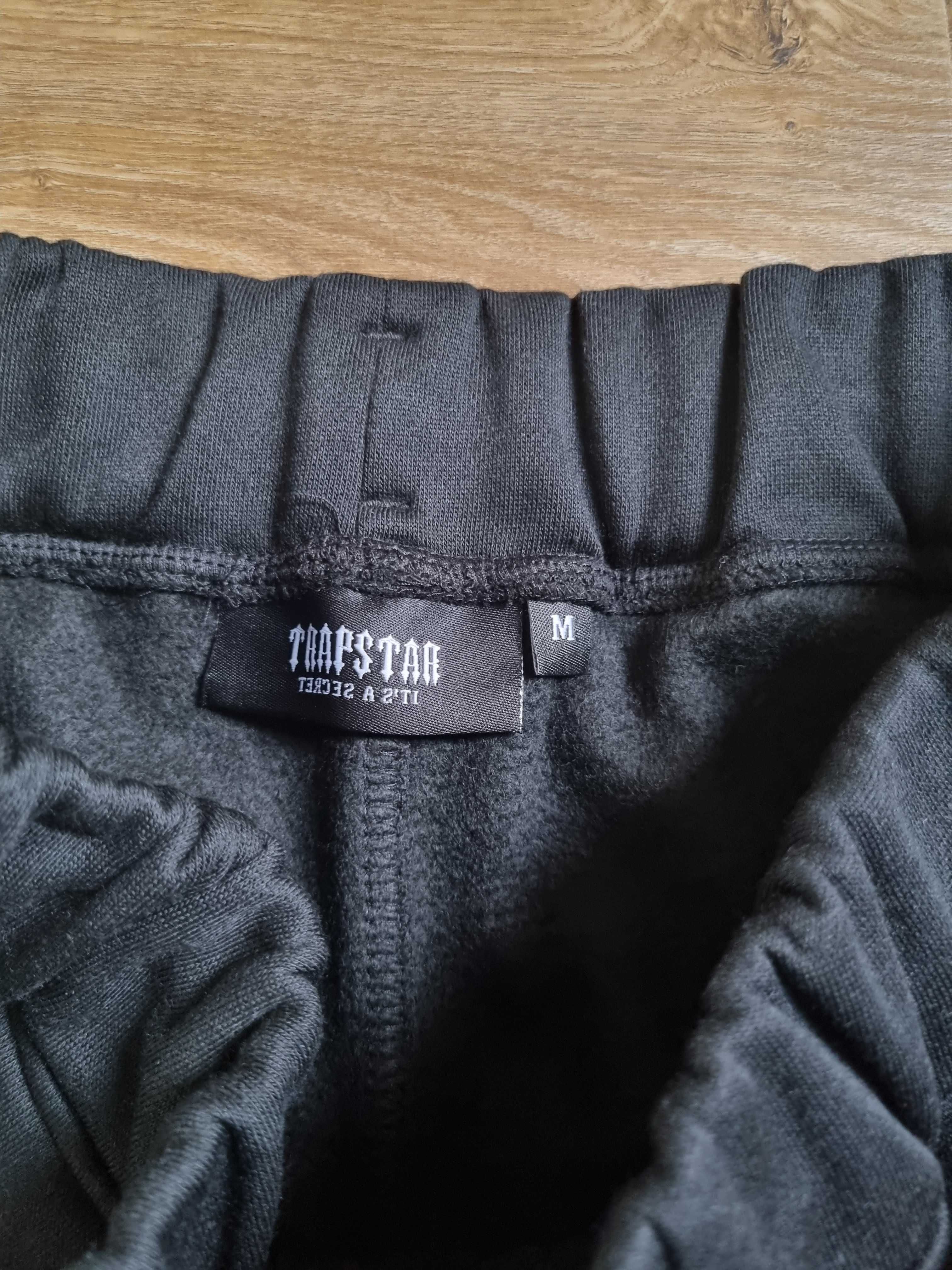 Dres TRAPSTAR czarny set komplet bluza z kapturem + spodnie dresowe M