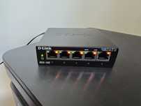 Switch 5-portowy przełącznik Gigabit D-Link DGS-105 + zasilacz