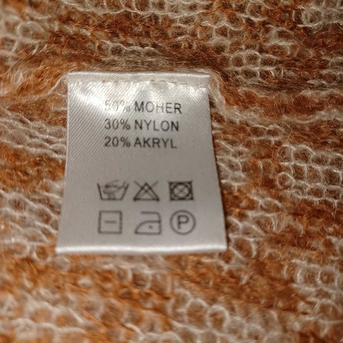 SOLAR sweter ciepły pudełkowy moher nylon akryl dla L/XL