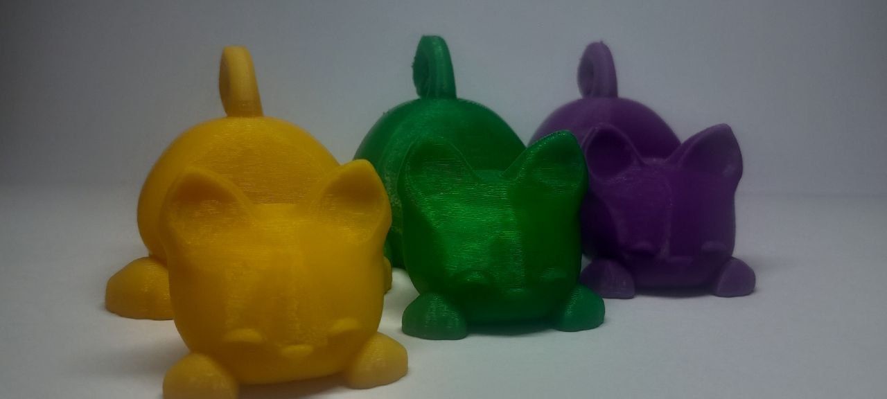 Підставка під телефон, брилок, у формі кота, надрукована на 3D принтер