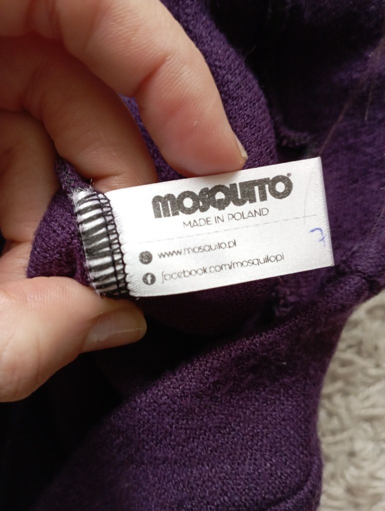 Mosquito fioletowy sweter damski z cekinami rozmiar M
