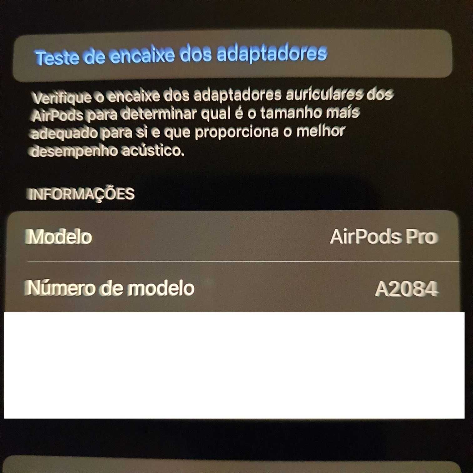 AirPods Pro Modelo A2084, 1ª geração, muito bom estado