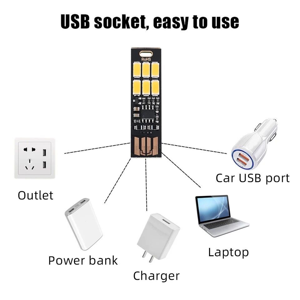 USB лампочка на 6 діодів.