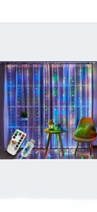 Girlanda led biała i kolorowa USB