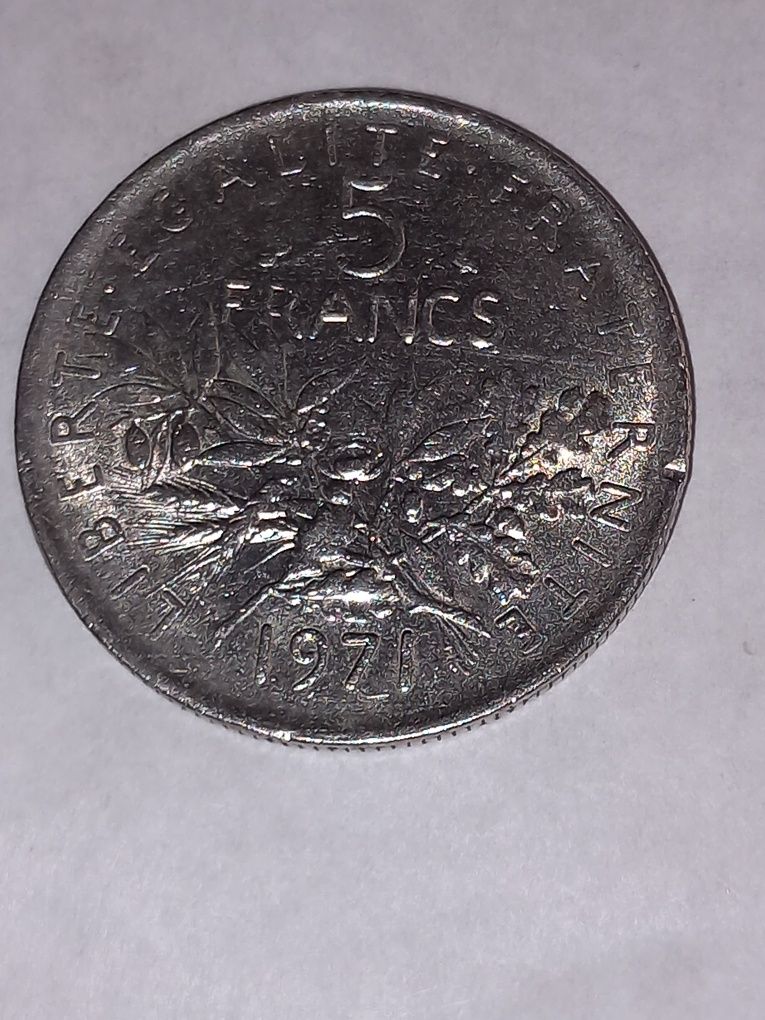 Moeda 5 francs 1971