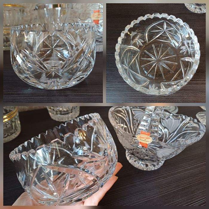 Цукерниця. Кришталь Pb 24%. Німеччина. Вінтаж.