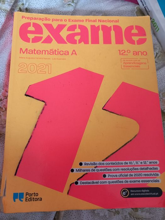 Exame Matemática A 12 ano 2021