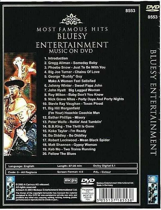 Bluesy Entertainment Live DVD - Near MINT
