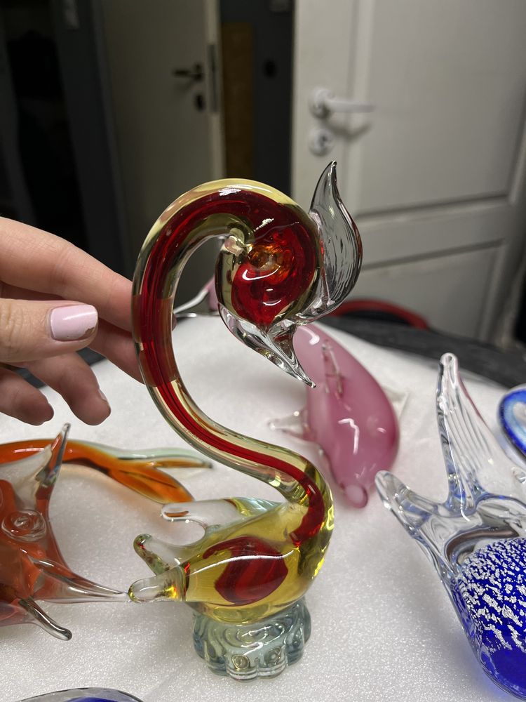 Łabędź murano 18cm