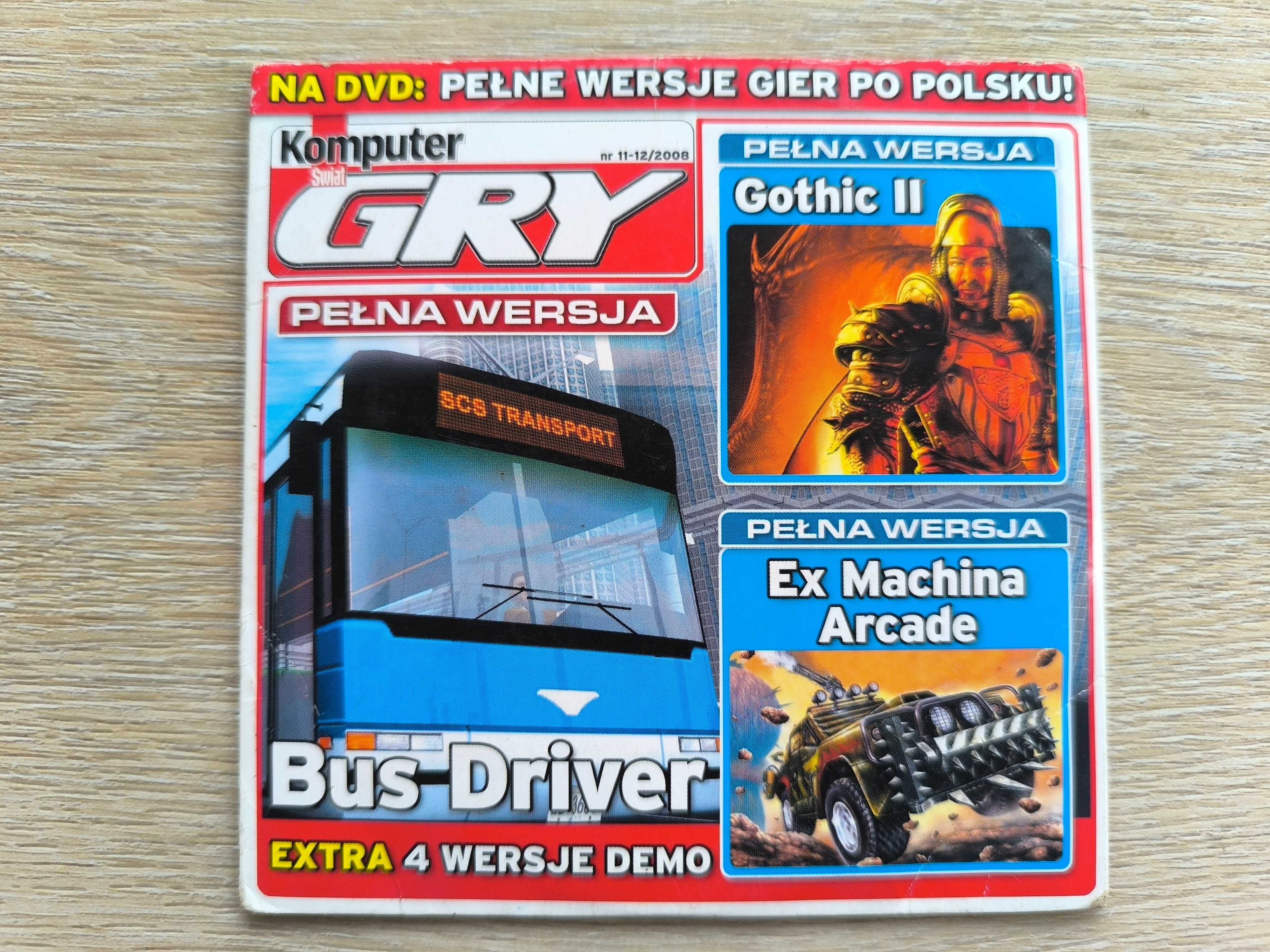 Gothic II + Bus Driver + Ex Machina Arcade [PC] (POLSKA WERSJA)