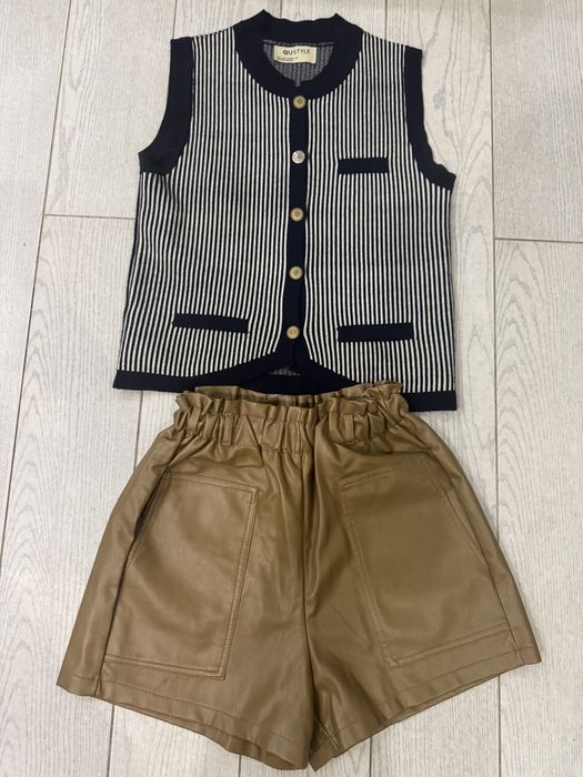 Штаны шерты бермуды с жилеткой