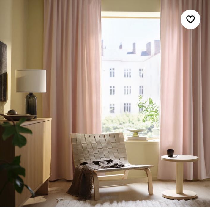 Aksamitne zaslony z bawelny Sanela Ikea 140x300
