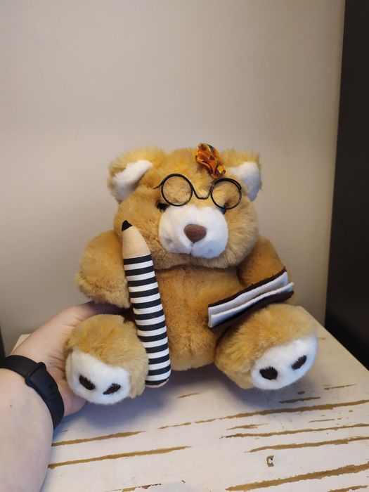 Miś uczeń student maskotka pluszak przytulanka