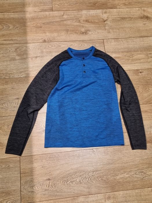 henley longsleeve koszulka z długi rękawem męska M lululemon niebieska