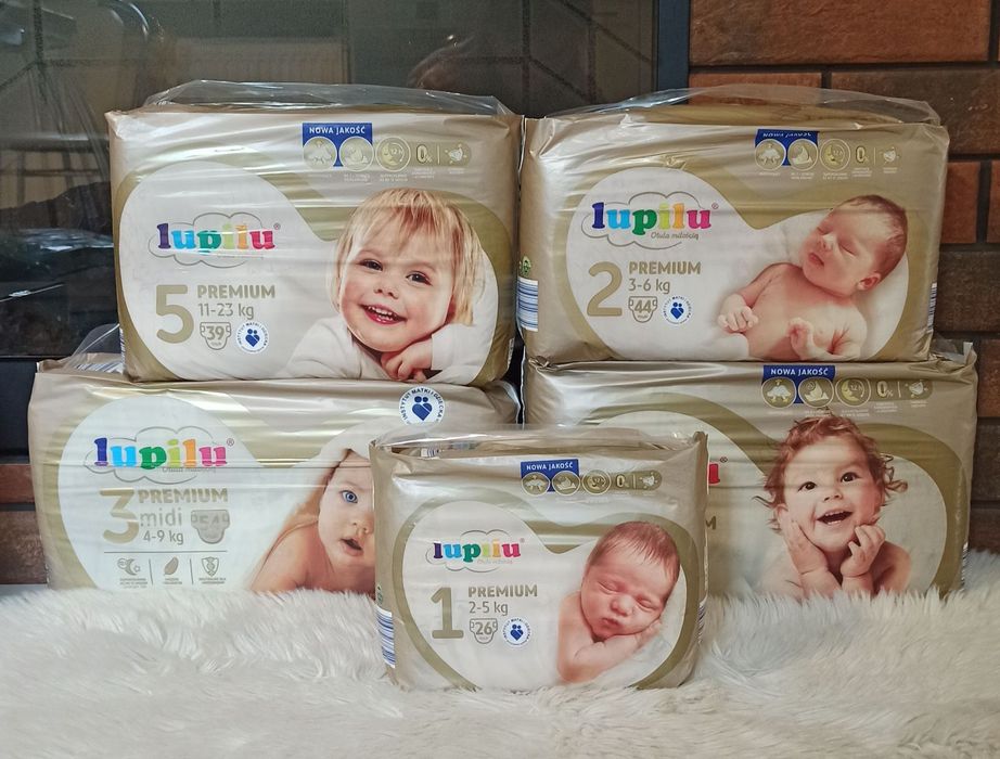 Підгузники Лупілу преміум 1,2,3,4,5,6 розміри!